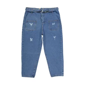 شلوار جین زنانه مدل مام استایل کد 32065