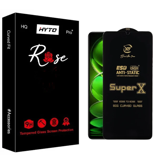 محافظ صفحه نمایش هیتو مدل Rose SuperX Guard مناسب برای گوشی موبایل شیائومی Redmi Note 12 Pro 5G / 12 Pro Plus / 13 Pro 4G / F3 GT / F4 GT / Note 12 Turbo / X5 Pro / F5 / Note 13R Pro / M6 Pro