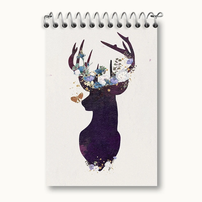 دفتر یادداشت 50 برگ خندالو مدل گوزن کد F2546