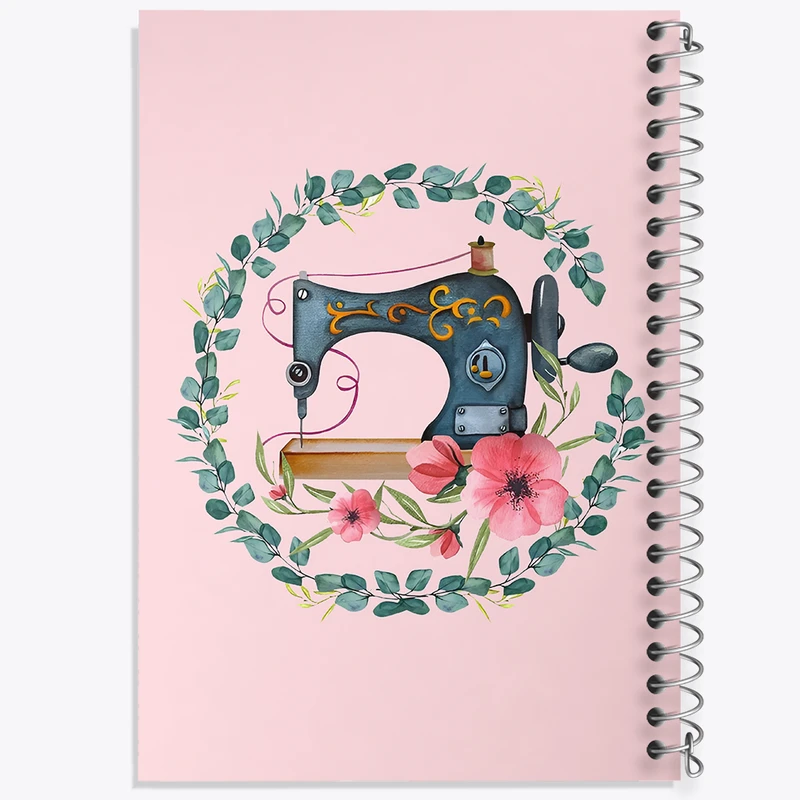 دفتر شطرنجی 50 برگ خندالو طرح چرخ خیاطی کد N2024