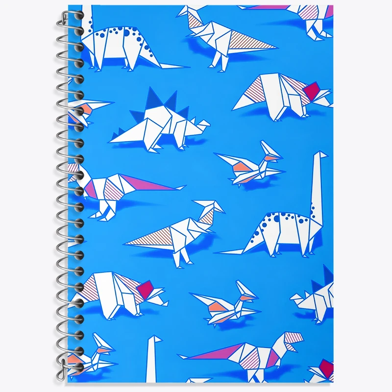 دفتر نت موسیقی 50 برگ خندالو طرح اوریگامی دایناسور کد N5402