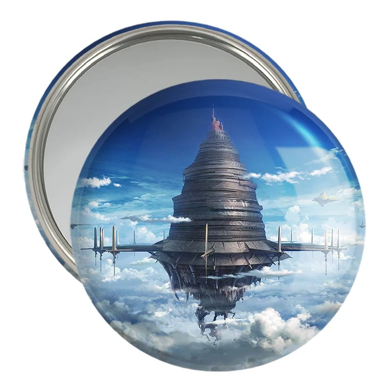 آینه جیبی خندالو مدل قلعه آیین گارد انیمه هنر شمشیر زنی آنلاین  کد 12081