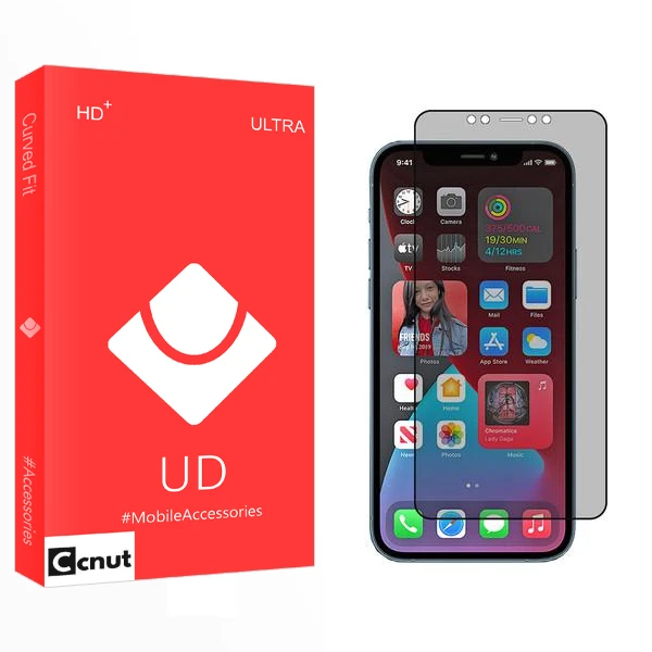 محافظ صفحه نمایش حریم شخصی کوکونات مدل UD مناسب برای گوشی موبایل اپل iPhone 12 Pro Max