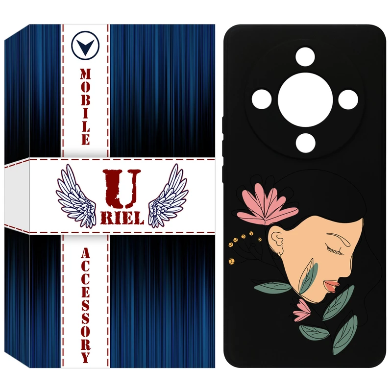 کاور یوریل مدل KSH کد 53 طرح صورت زن مناسب برای گوشی موبایل آنر X9b / X50 / Magic6 Lite / Magic 6 Lite