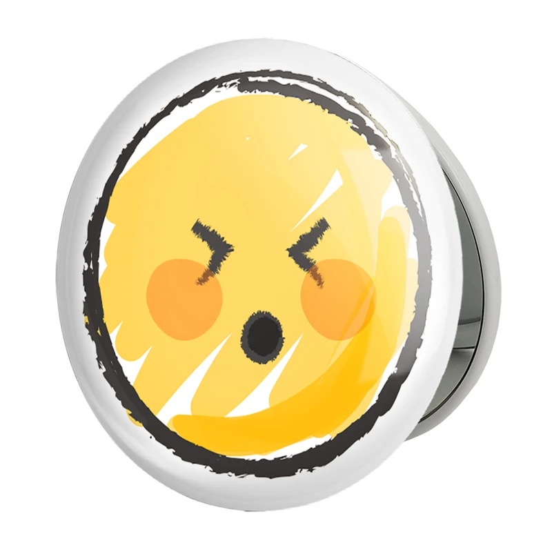 آینه جیبی خندالو طرح ایموجی Emoji مدل تاشو کد 5370 