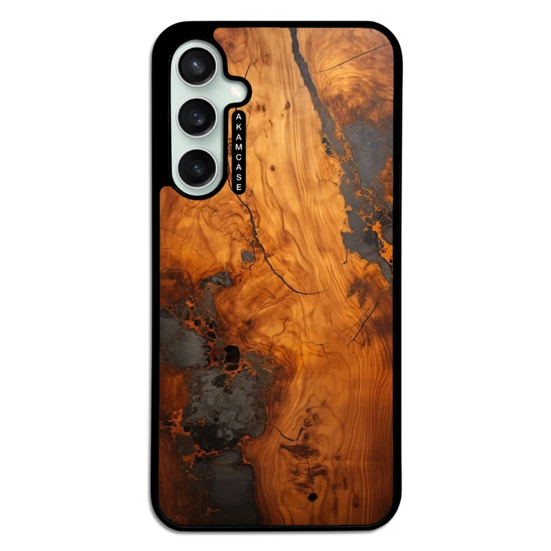 کاور آکام مدل AMC-WSGS23FE-WOOD-15 مناسب برای گوشی موبایل سامسونگ Galaxy S23 FE