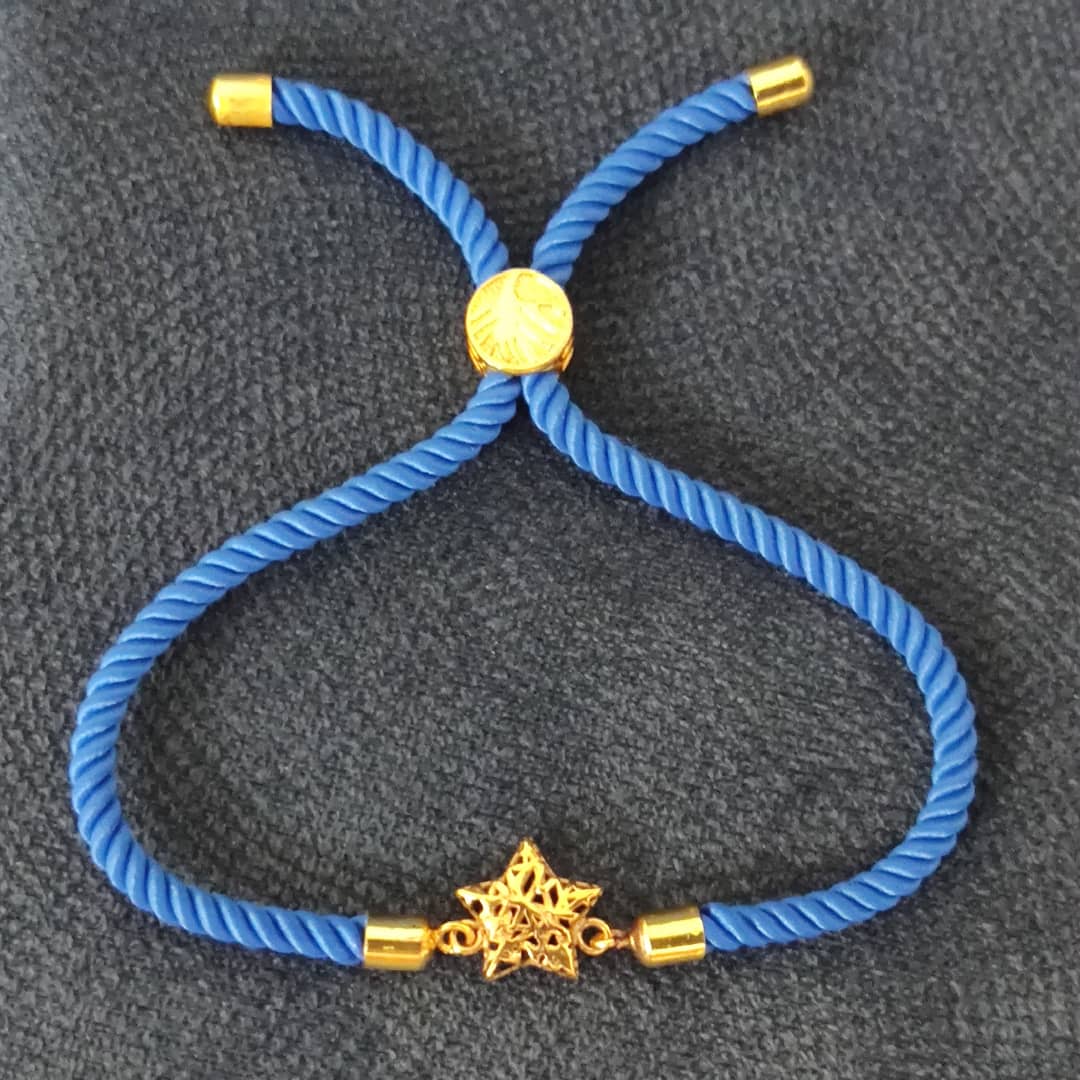 دستبند طلا 18عیار زنانه قیراط طرح ستاره کد GH103