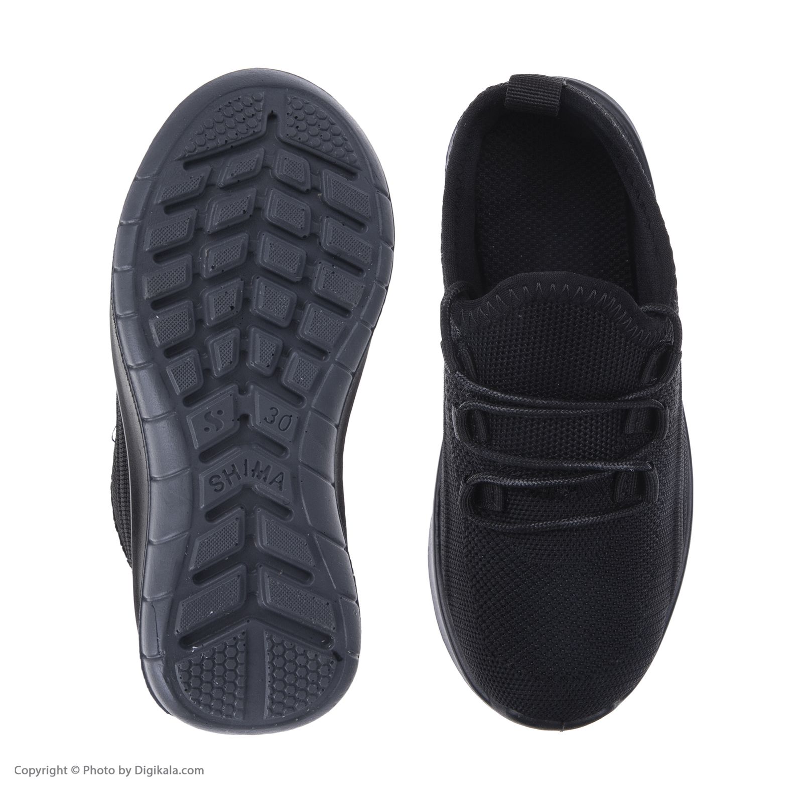 کفش مخصوص پیاده روی پسرانه شیما مدل بافتی 2023 رنگ مشکی -  - 5