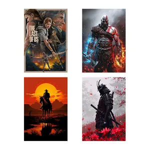تابلو شاسی کارنیکا طرح گیمینگ gaming کد 053 مجموعه 4 عددی 