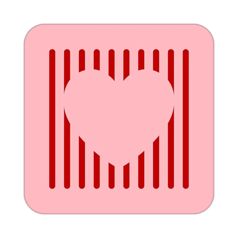 زیر لیوانی کاکتی طرح عاشقانه مدل mp40396