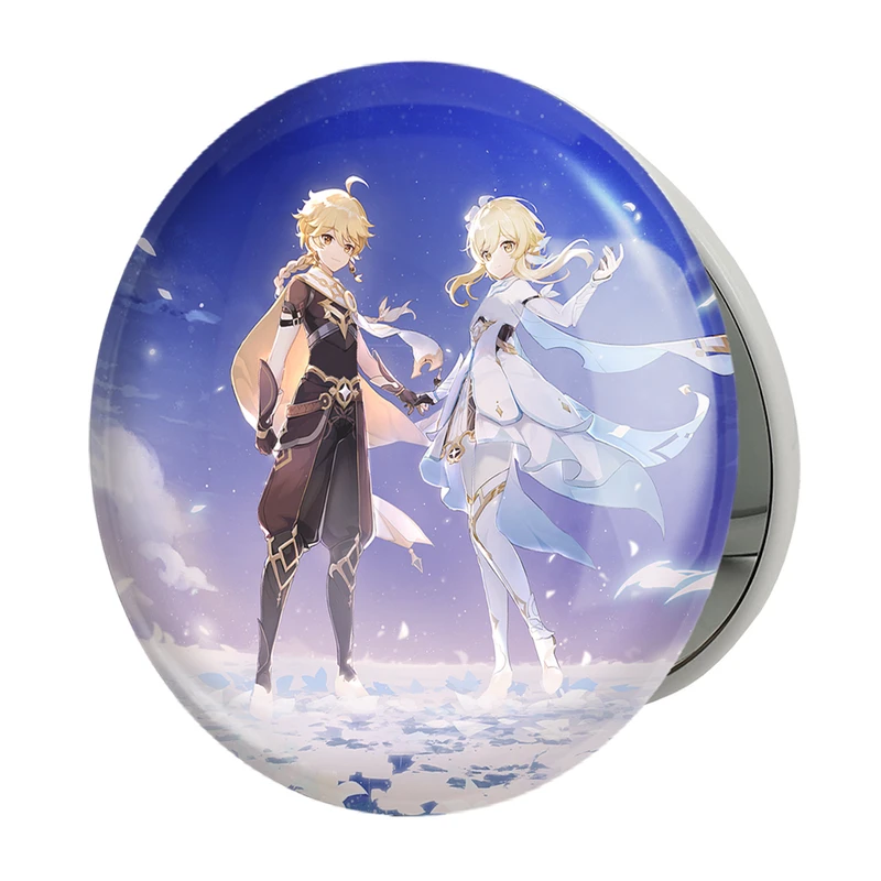 آینه جیبی خندالو طرح بازی گنشین ایمپکت Genshin Impact مدل تاشو کد 25683 