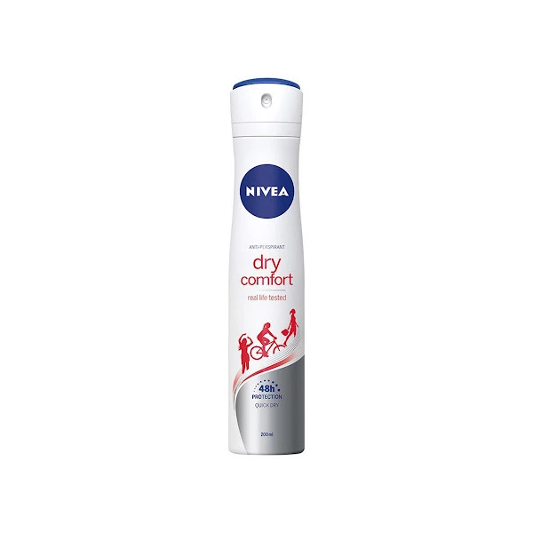 اسپری ضد تعریق زنانه نیوآ مدل Dry Comfort حجم 200 میلی لیتر