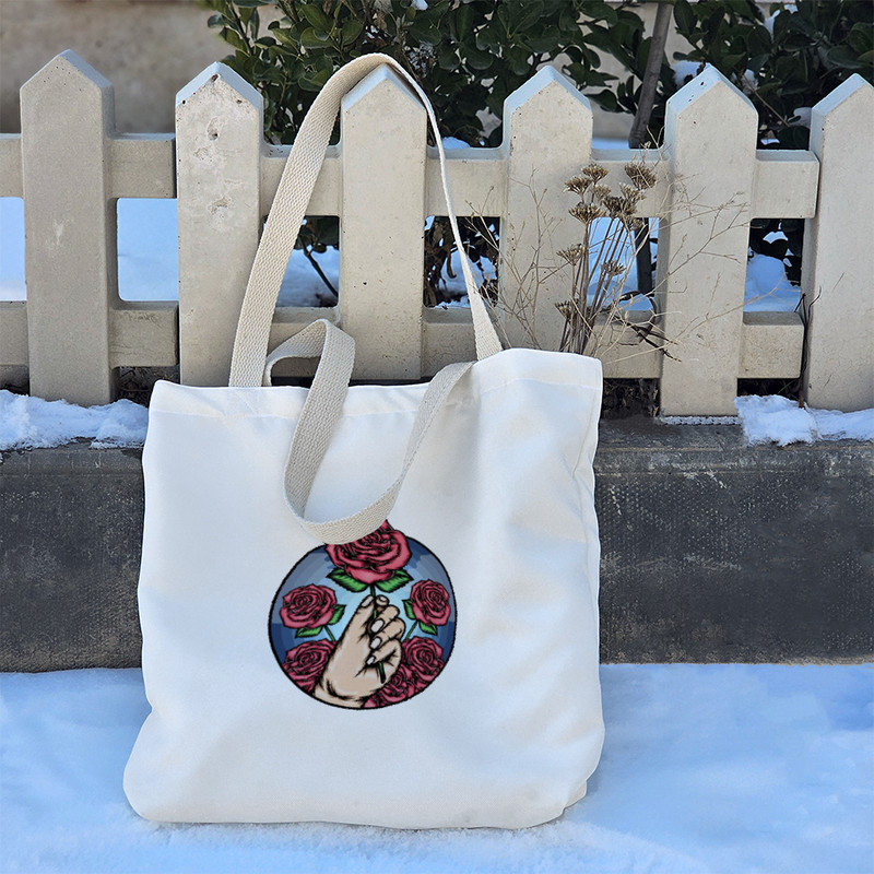 ساک خرید خندالو مدل گل رز کد 6174