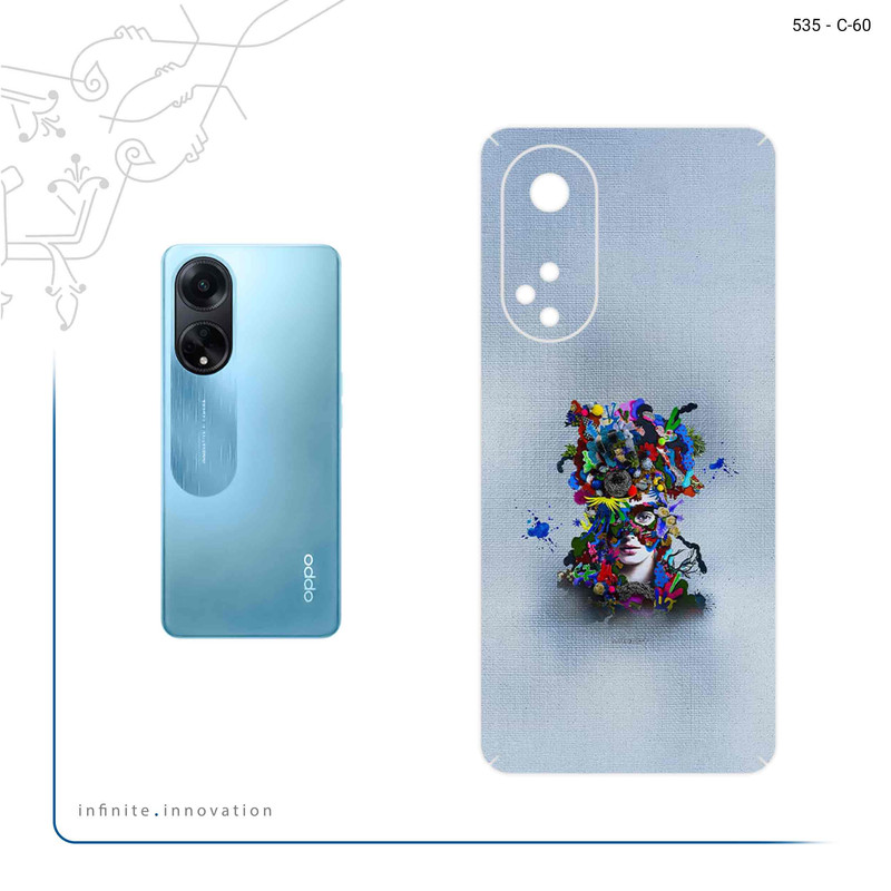 برچسب پوششی ماهوت مدل Collage of surreal Portrait of Women 4 مناسب برای گوشی موبایل اپو A98