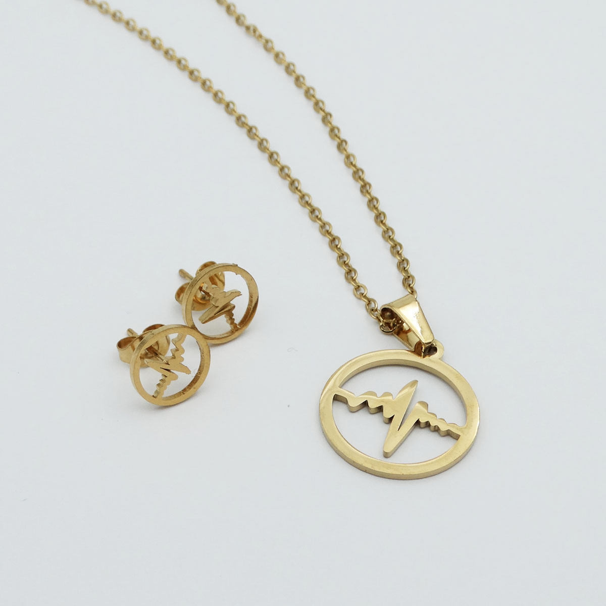 نیم ست دخترانه مدل ضربان قلب کد SZ 02