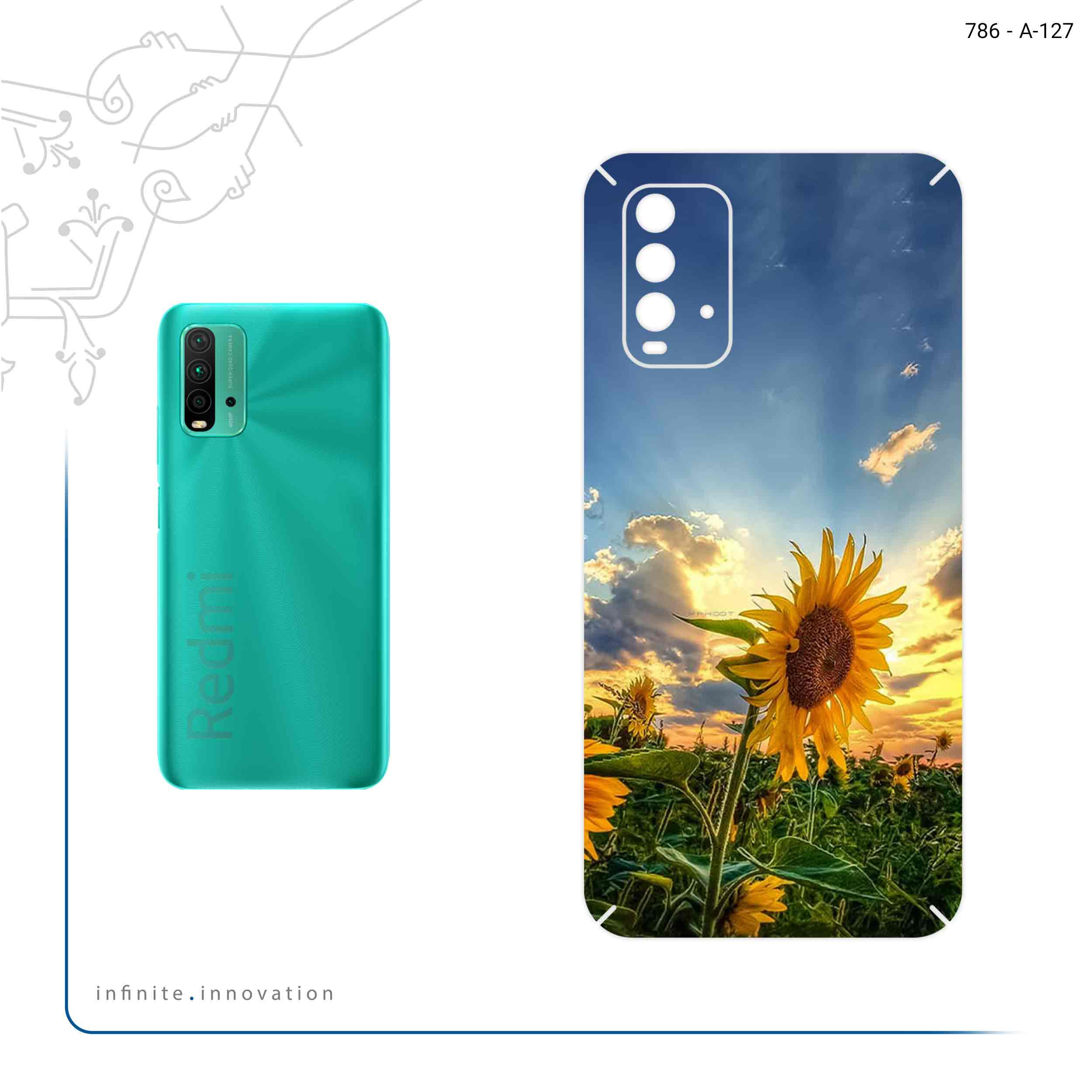 برچسب پوششی ماهوت مدل Summer Season مناسب برای گوشی موبایل شیائومی Redmi 9T