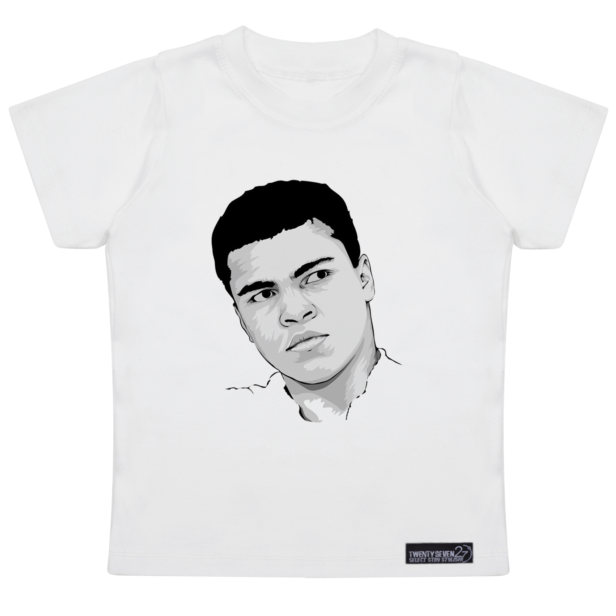 تی شرت آستین کوتاه پسرانه 27 مدل Muhammad Ali کد MH937