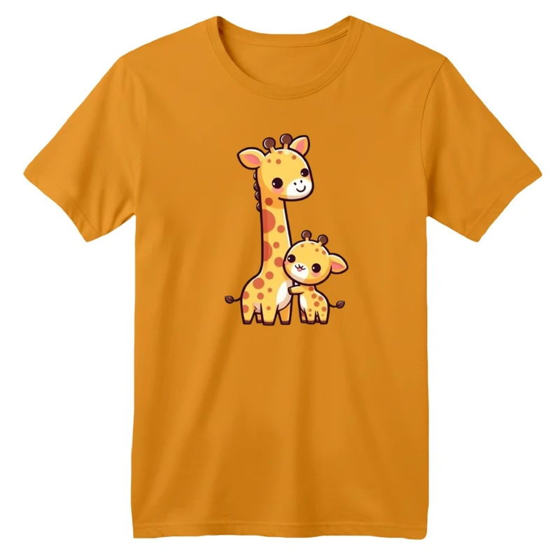 تی‌شرت آستین کوتاه لانگ بچگانه مدل زرافه