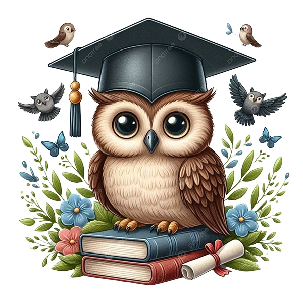 استیکر پارچه و لباس پاد آفرین طرح مدرسه وجغد بامزه کد 2152