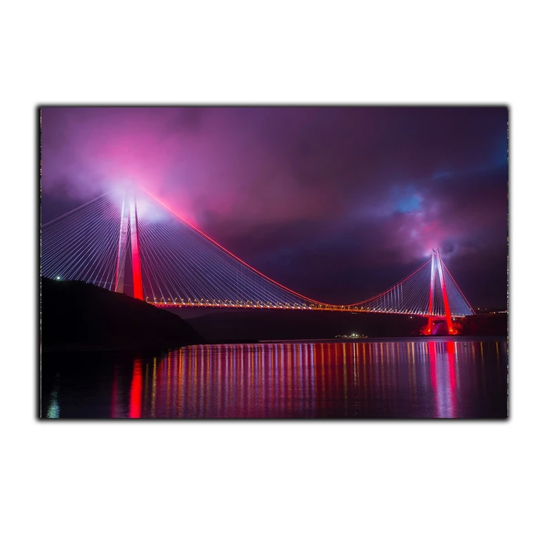 تابلو شاسی بکلیت طرح منظره شهری و پل کابلی مدل SH-S2832