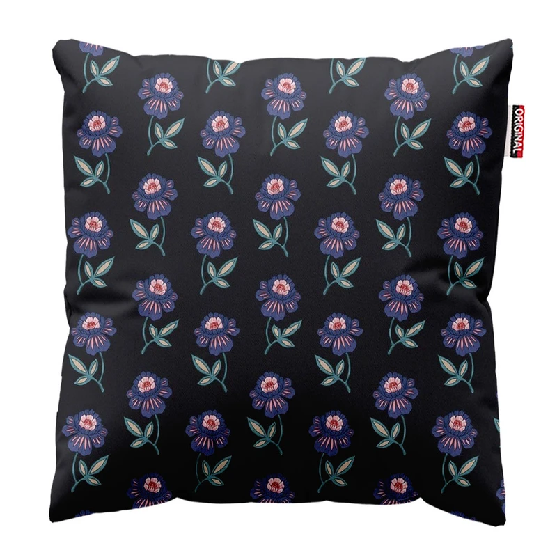  کوسن پاد آفرین طرح گل کد 3893 سایز 30*30 سانتی متر