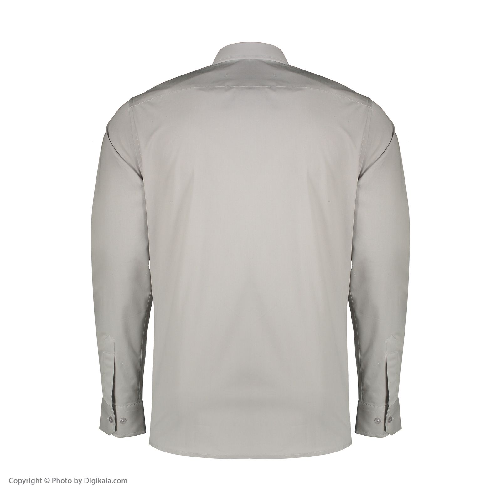 پیراهن آستین بلند مردانه پاتن جامه مدل کتان 102721010261440 رنگ طوسی -  - 5