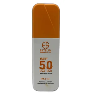 لوسیون ضد آفتاب بدون رنگ استیلن SPF 50 مدل فوق مرطوب کننده، ‌محافظ UVA ،UVB و +++PA مناسب برای انواع پوست‌ حجم 75 میلی‌لیتر