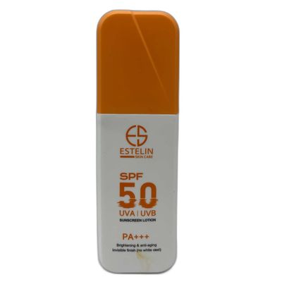 لوسیون ضد آفتاب بدون رنگ استیلن SPF 50 مدل فوق مرطوب کننده، ‌محافظ UVA ،UVB و +++PA مناسب برای انواع پوست‌ حجم 75 میلی‌لیتر