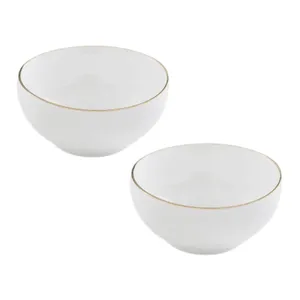 پیاله چینی زرین ایران مدل آبگوشت خوری ایتالیا اف 16 زرین یک خط طلا درجه یک بسته دو عددی