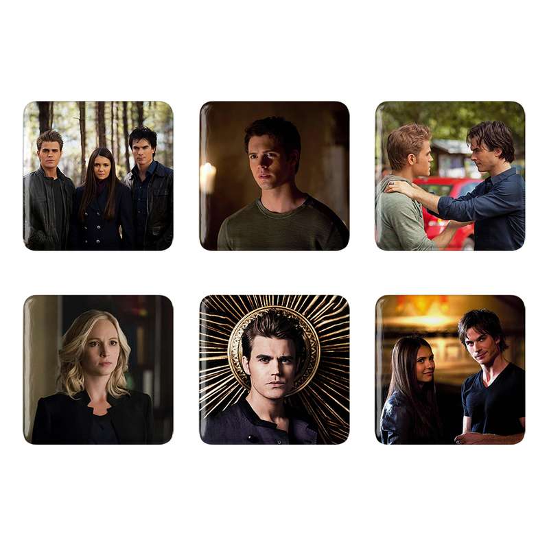 مگنت خندالو طرح سریال خاطرات یک خون آشام The Vampire Diaries کد 1475B مجموعه 6 عددی