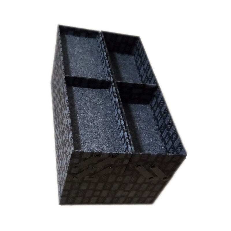 کیف لوازم آرایش زنانه مدل کاشت ناخن و تتو طبقاتی کد 01