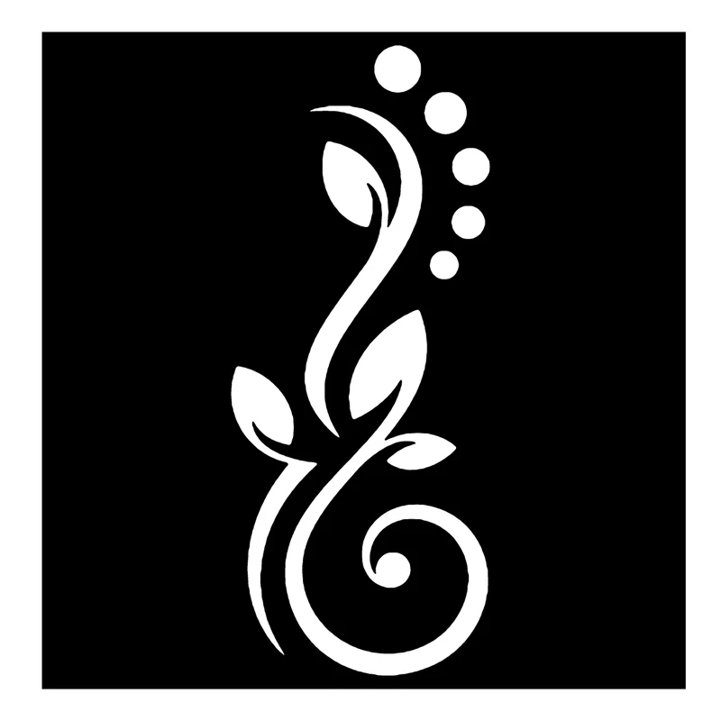  شابلون باتیس آرت طرح گل و بوته کد 50-504