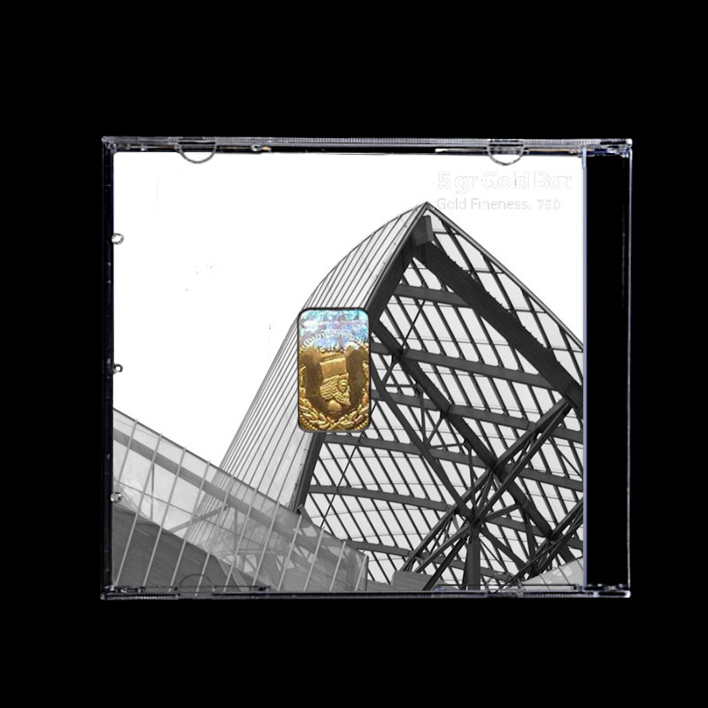 شمش طلا 18 عیار گالری طلا توسطی مدل BCBA21