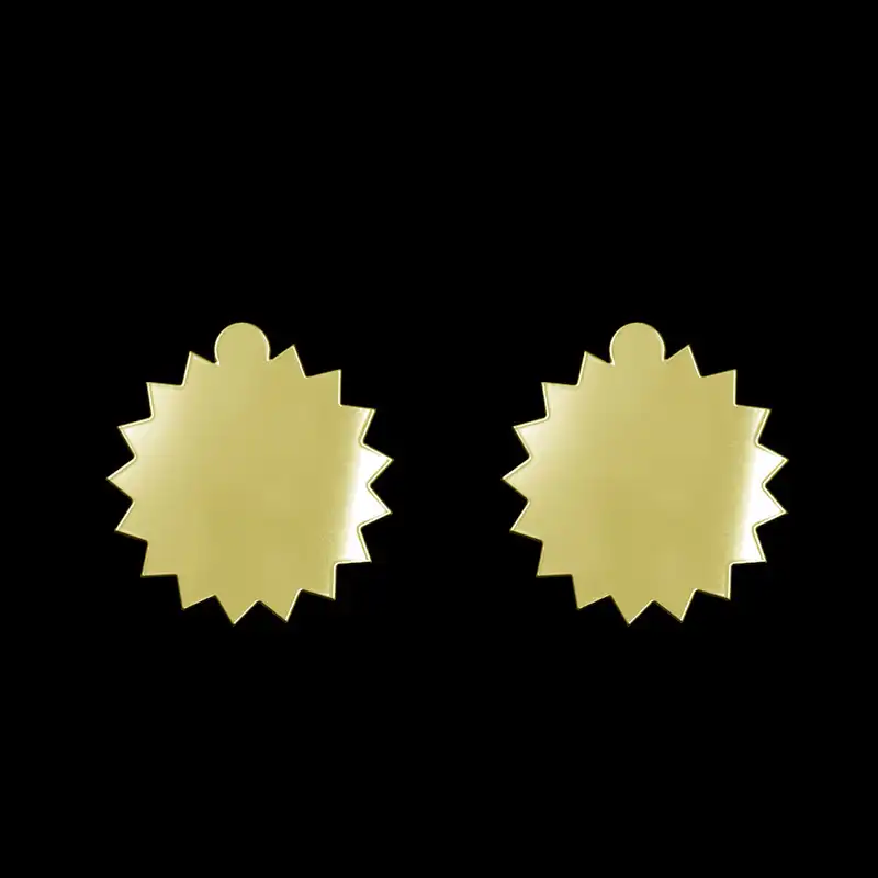 گوشواره طلا 18 عیار زنانه مدوپد مدل ستاره کد GA1-15446