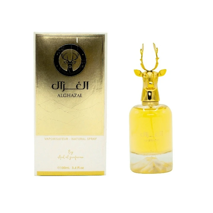 ادوپرفیوم زنانه ارض الزعفران للتجاره مدل الغزال با رایحه شیرین حجم ۱۰۰ میلی‌لیتر