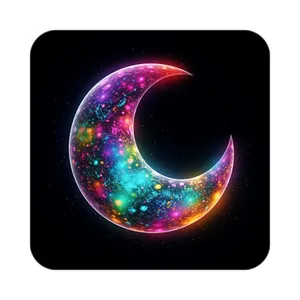 زیر لیوانی کاکتی طرح ماه و ستاره مدل mp52967