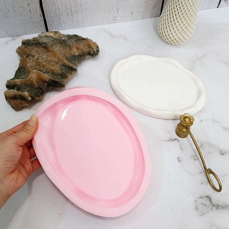 قالب مدل سینی طرح بیضی دفرمه