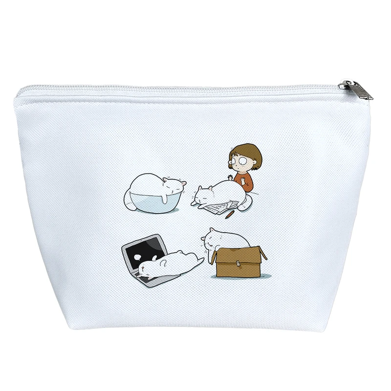 کیف لوازم آرایش دخترانه خندالو مدل گربه کد 2157