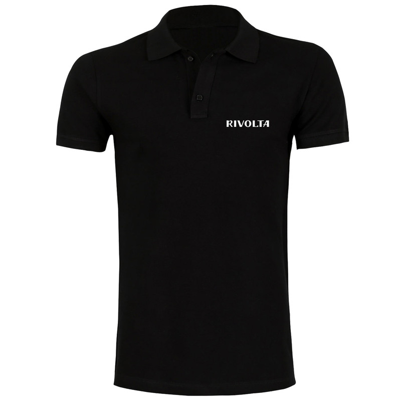 پولوشرت آستین کوتاه مردانه مدل EE217 رنگ مشکی