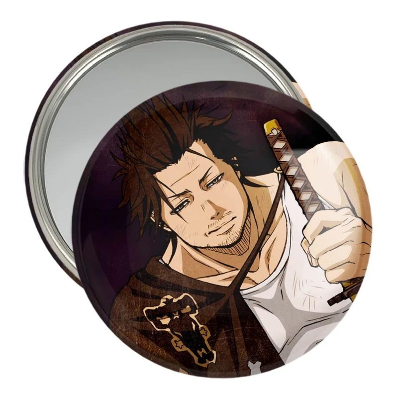 آینه جیبی خندالو مدل کاپیتان یامی انیمه بلک کلاور Black Clover  کد 11713