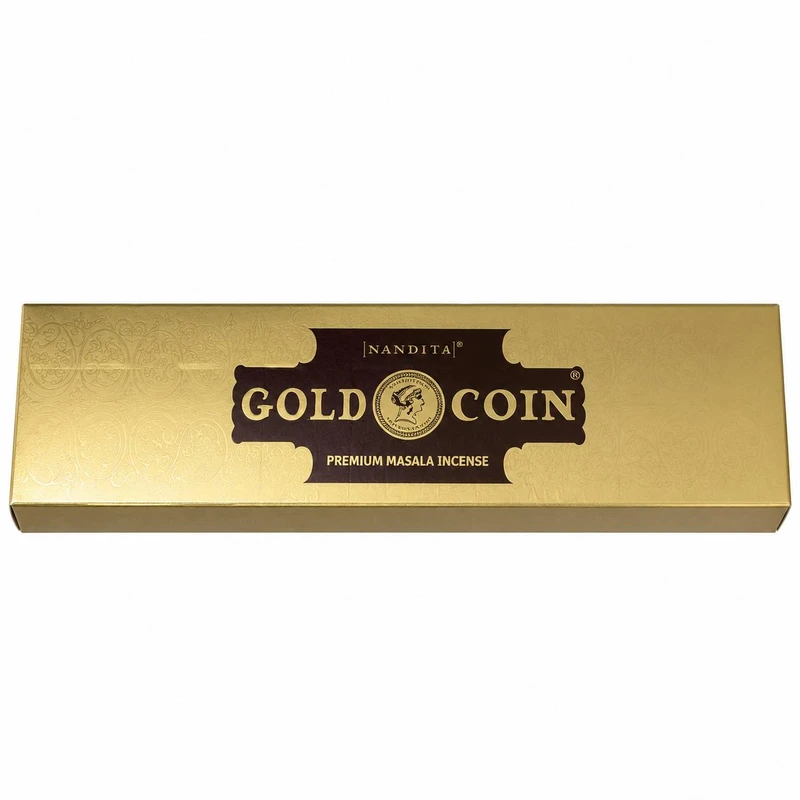 عود دستساز ناندیتا مدل Gold coin رایحه ادکلن بسته 30 عددی