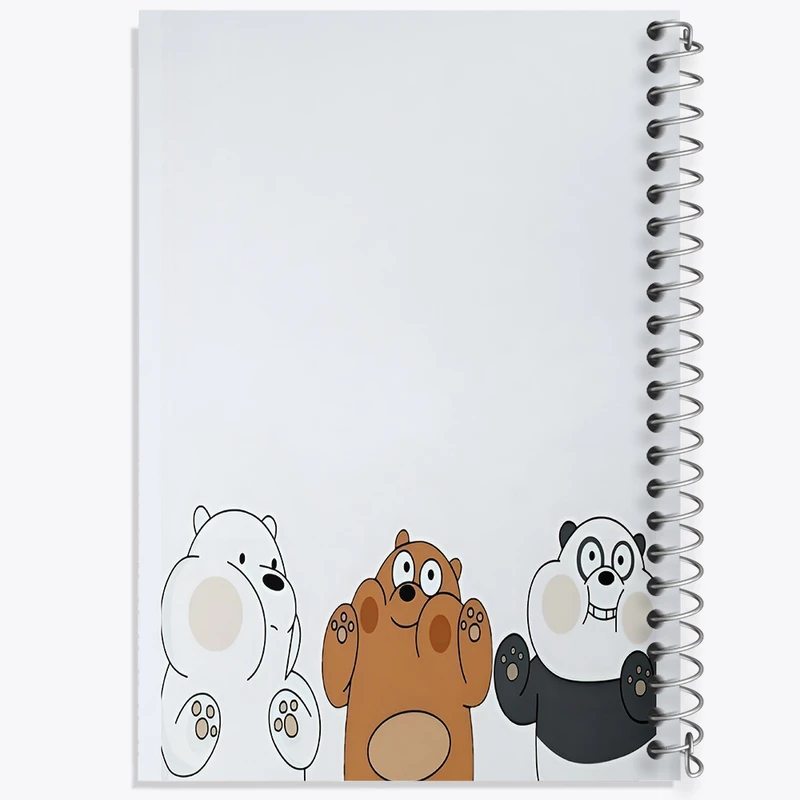 دفتر ژورنال نویسی 50 برگ خندالو مدل نقطه ای طرح سه خرس کله پوک کد N3181