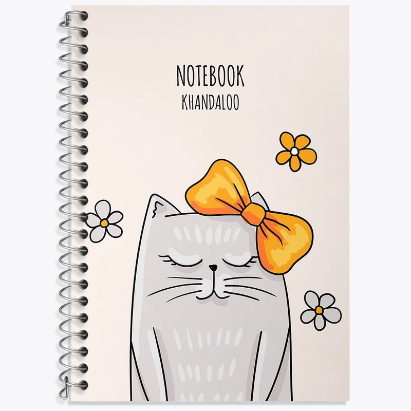 دفتر لغت 50 برگ خندالو طرح گربه بامزه کد N1567