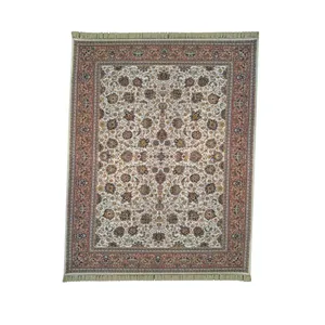 فرش ماشینی مدل M10278 زمینه زرشکی