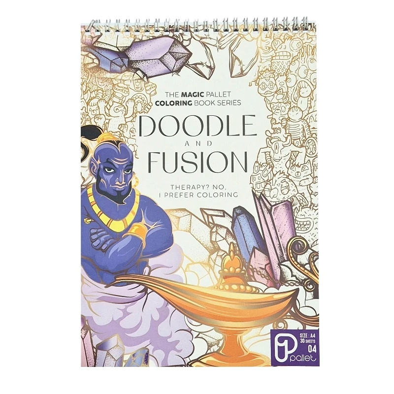 دفتر رنگ آمیزی بزرگسال۳۰ برگ سیمی مدل magic کد 04