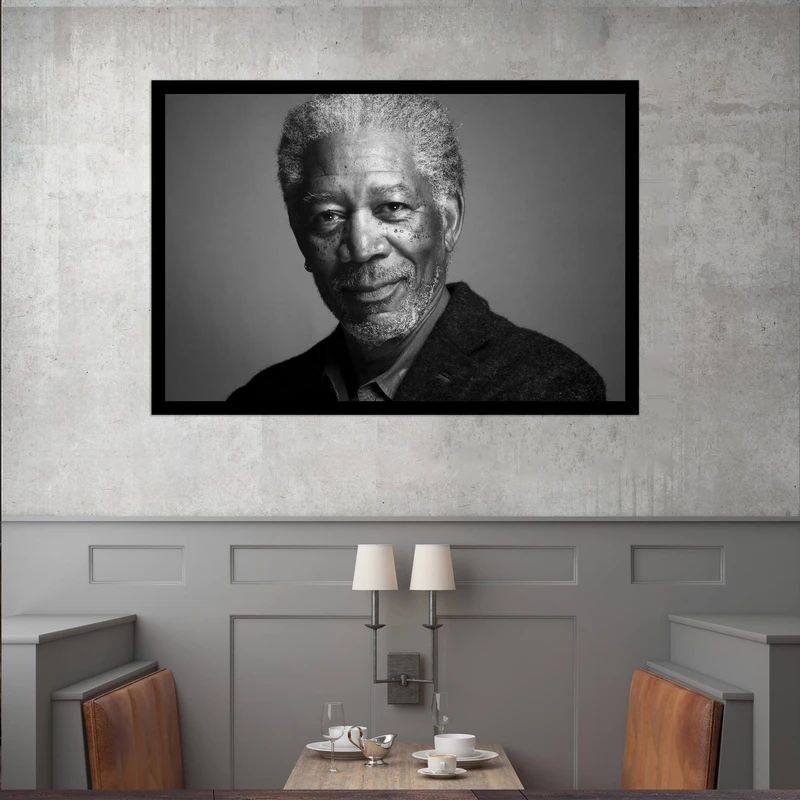 تابلو بکلیت طرح مشاهیر سینمای جهان مورگان فریمن مدل قاب شاسی B-S9859