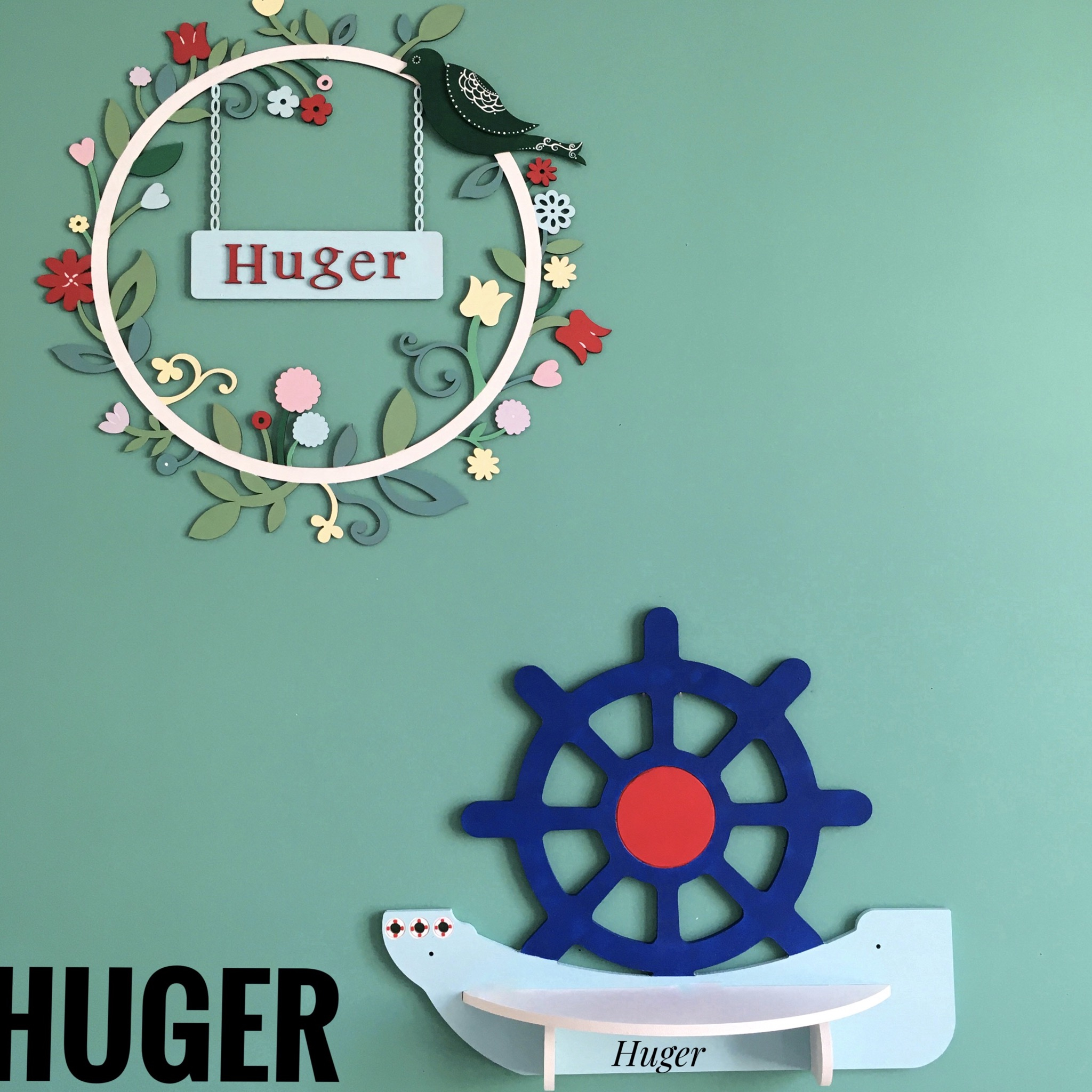 شلف دیواری اتاق کودک طرح سكان مدل s10