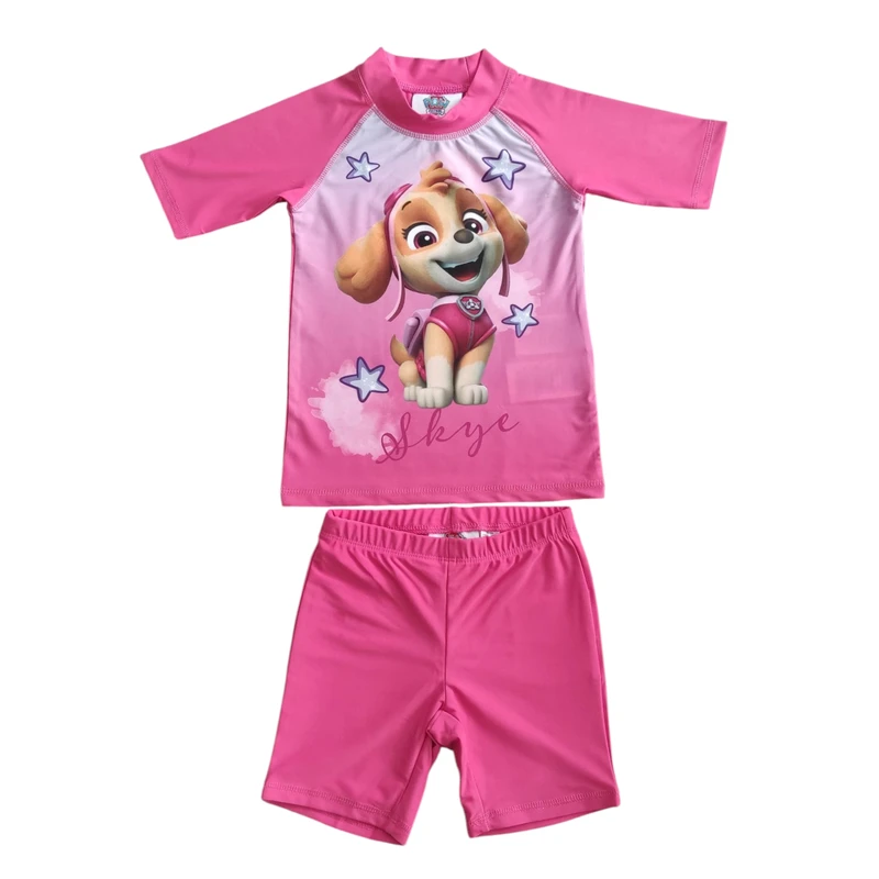 ست 2 تکه مایو پوشیده دخترانه پاو پاترول مدل A0