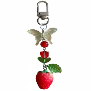 جاکلیدی دخترانه مدل توت فرنگی