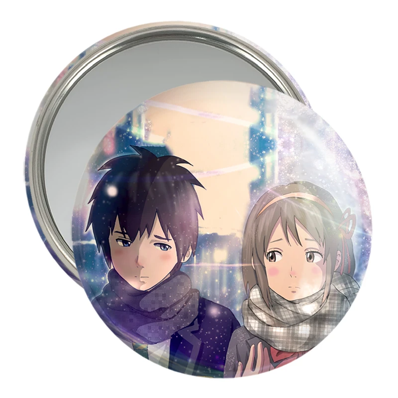آینه جیبی خندالو مدل تاکی تاچیبانا و میتسویا میامیزو انیمه یورنیم Your Name  کد 16286